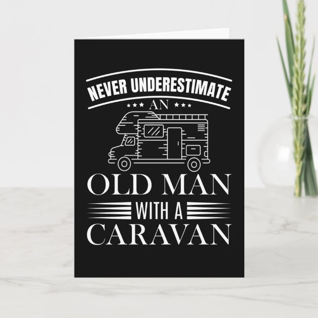 Old Man With A Caravan Card (Front)