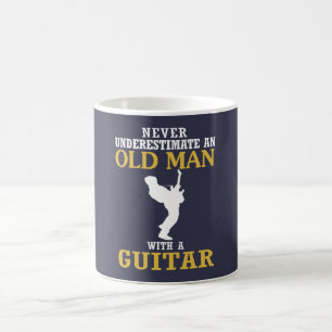 Old Man - With A Guitar Coffee Mug