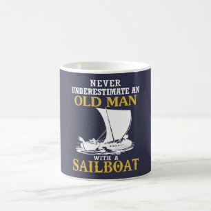 Old Man With A Sailboat Coffee Mug