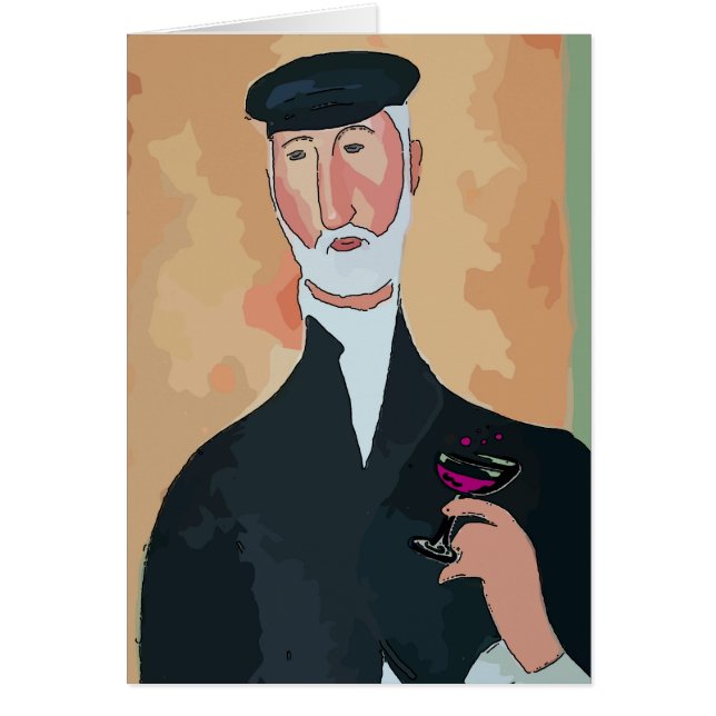 Old Man With Wine Glass (Front)