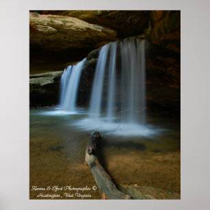 Old Mans Cave Falls Poster