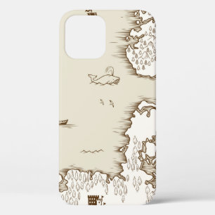 Old map of the North Sea, Britain and Scandinavia, iPhone 12 Case