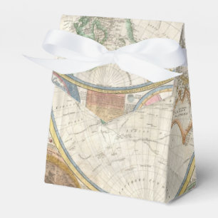 Old Map of the World Favour Box