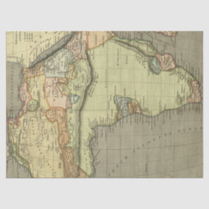 Old Map Series 1 Design 13 Tissue Paper