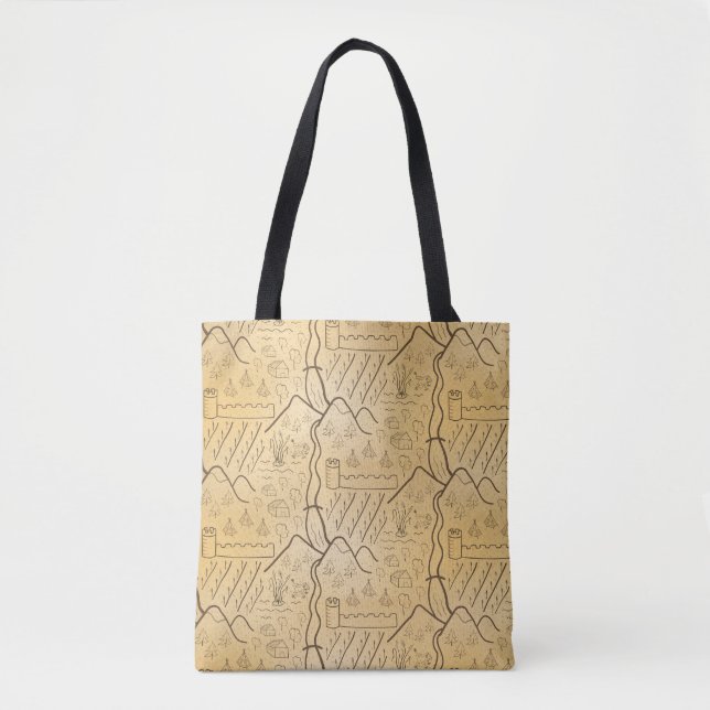 old map stylisation tote bag (Front)