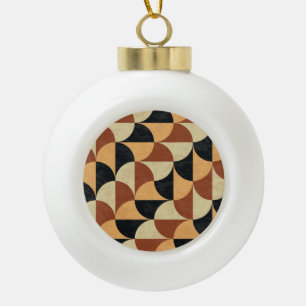 Old marble floor, geometric seamless texture. ceramic ball christmas ornament