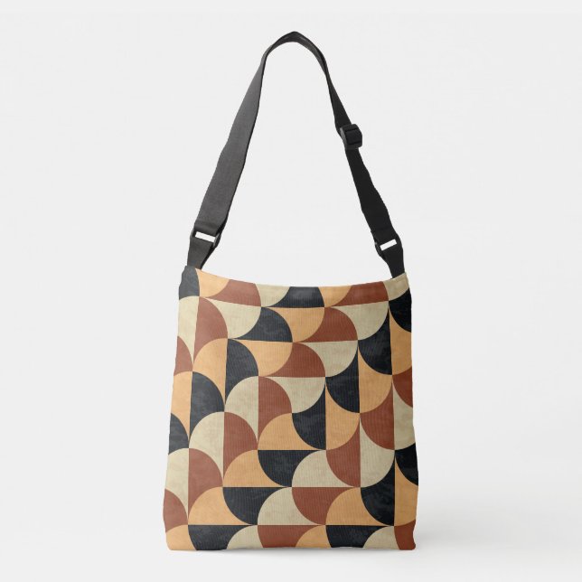 Old marble floor, geometric seamless texture. crossbody bag (Front)