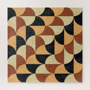 Old marble floor, geometric seamless texture. jigsaw puzzle