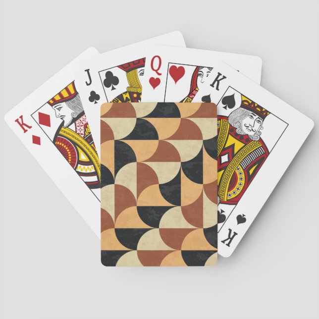 Old marble floor, geometric seamless texture. playing cards (Back)