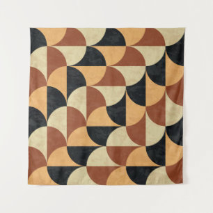 Old marble floor, geometric seamless texture. tapestry