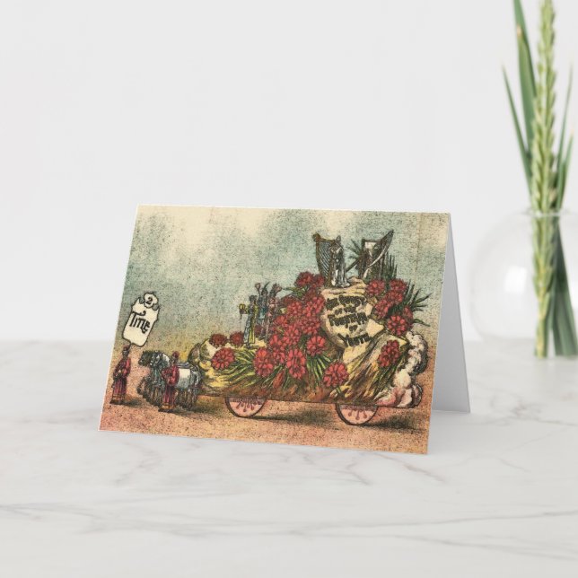 Old Mardi Gras Float 1 Card (Front)