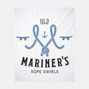 Old Mariner Poster Fleece Blanket