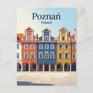 Old Market Square Poland Postcard