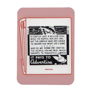 old matchbook cover It Pays to Advertise Magnet