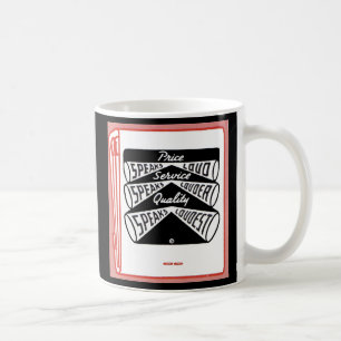 old matchbook cover Price Speaks Loud Coffee Mug