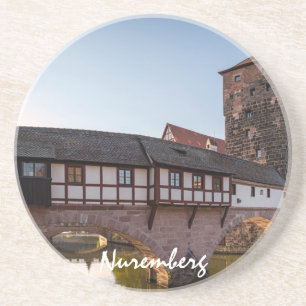 Old mediaeval bridge in Nuremberg, Germany Coaster