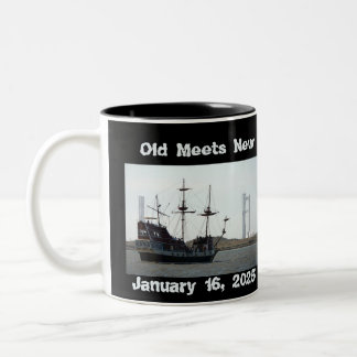 Old Meets NewMug Two-Tone Coffee Mug