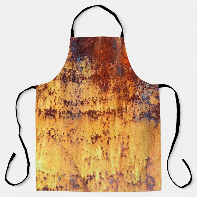 Old metal iron rust background and texture,  metal apron (Front)
