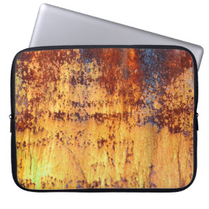 Old metal iron rust background and texture, metal laptop sleeve