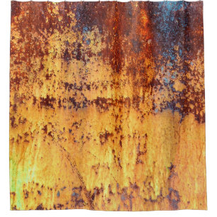 Old metal iron rust background and texture, metal shower curtain