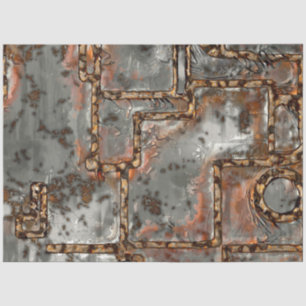 Old Metal Wall A Tissue Paper