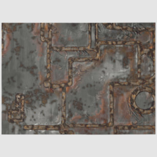 Old Metal Wall B Tissue Paper