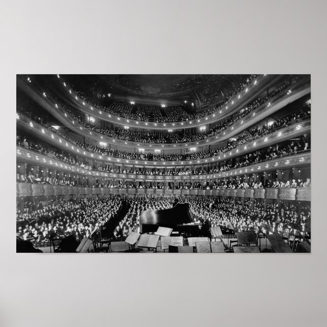 Old Metropolitan Opera House Concert - NYC 1937 Poster (Front)