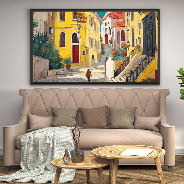Old mexican city street canvas print (Creator Uploaded)