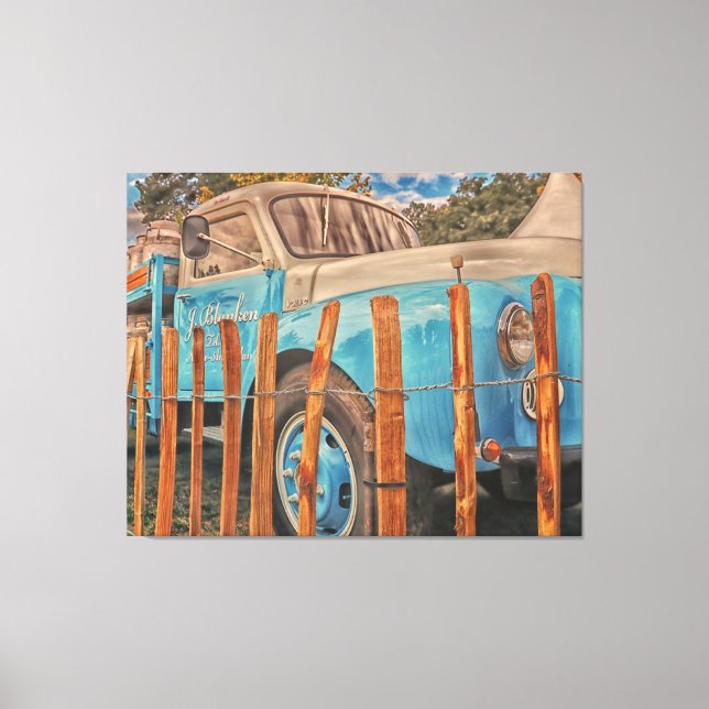Old Milk Truck Canvas Print (Front)