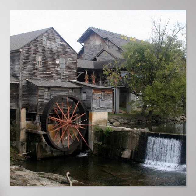 Old Mill at Pigeon Forge TN Poster (Front)