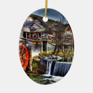 Old Mill Ceramic Tree Decoration