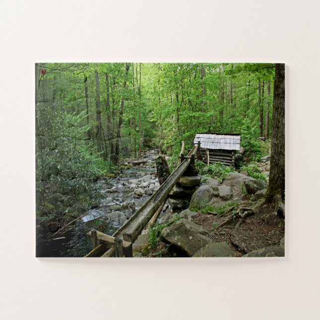 Old Mill Gatlinburg Tennessee Jigsaw Puzzle (Horizontal)