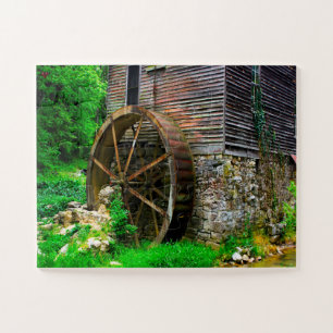 Old Mill Gatlinburg Tennessee Jigsaw Puzzle