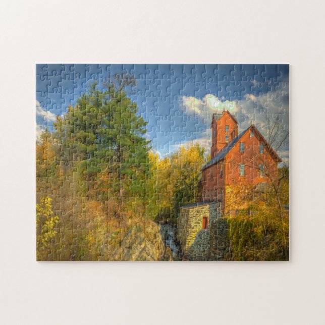 Old Mill in Vermont . Jigsaw Puzzle (Horizontal)