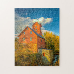Old Mill in Vermont . Jigsaw Puzzle