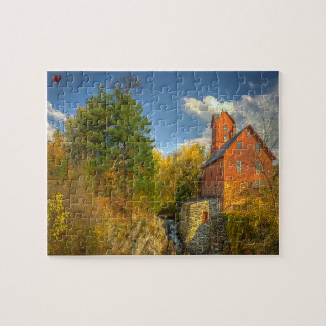 Old Mill in Vermont Jigsaw Puzzle (Horizontal)