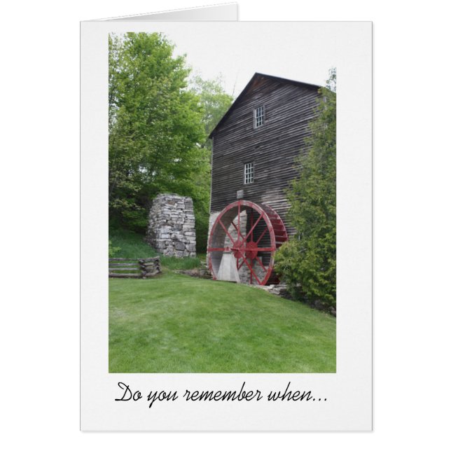 Old Mill Memories Card (Front)