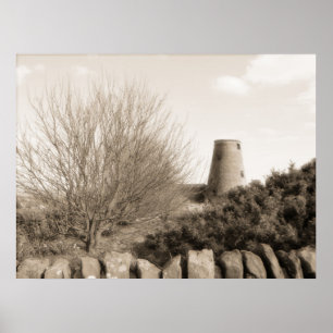 Old Mill with Trees - Scotland Poster
