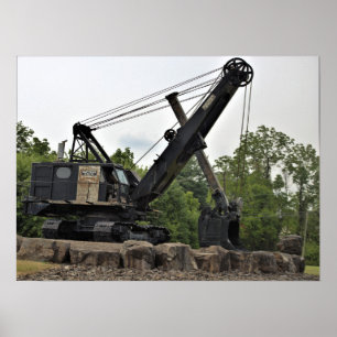 Old Mining Equipment Photo Poster