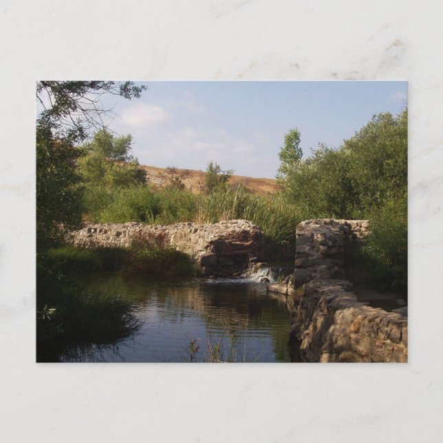 Old Mission Dam, Postcard (Front)