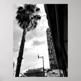 Old mission theater San Francisco Poster