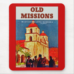 Old Missions ~ Santa Barbara Mouse Mat