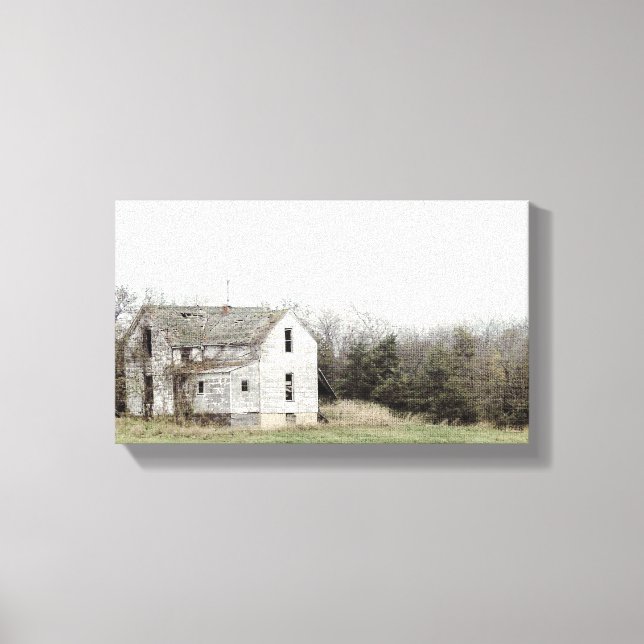 Old Missouri House Canvas Print (Front)