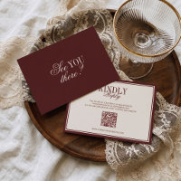 Old Money Classic Luxury Burgundy Cream Wedding