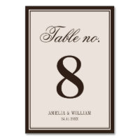 Old Money Classy Timeless Brown Cream Wedding