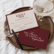 Old Money Classy Timeless Burgundy Cream Wedding