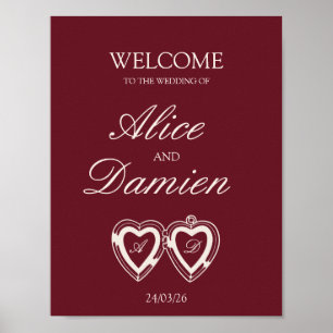 Old Money Elegant Wedding Sign
