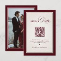 Old Money Modern Formal Burgundy Luxury QR code