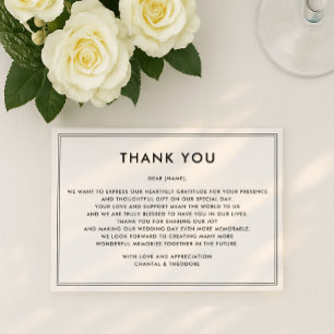Old Money   Quiet Luxury   wedding  thank you card