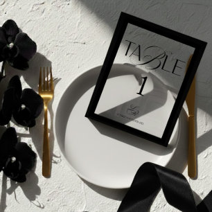 Old Money Wedding Table Number